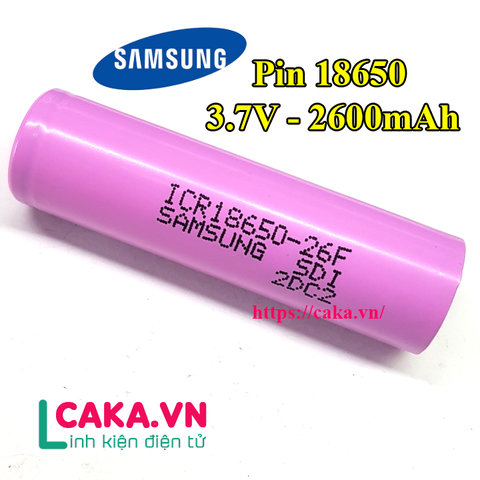 Cell Pin 18650 3.7V Samsung 2600mAh