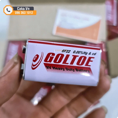 Pin 9V vuông Carbon 6F22 Goltoe