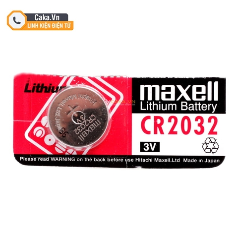 Pin Maxell CR2032 lithium 3V pin cúc áo