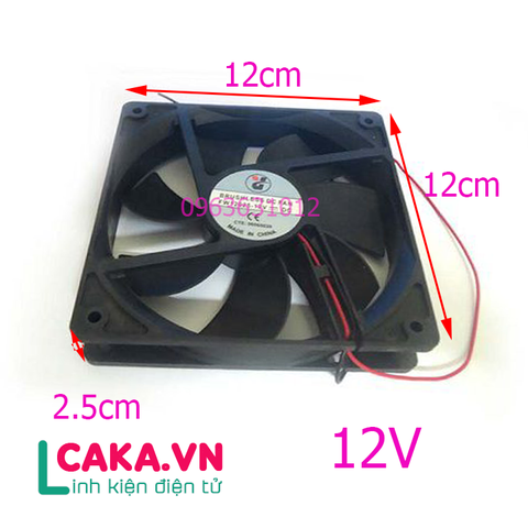 Quạt tản nhiệt 12V 120x120x25mm