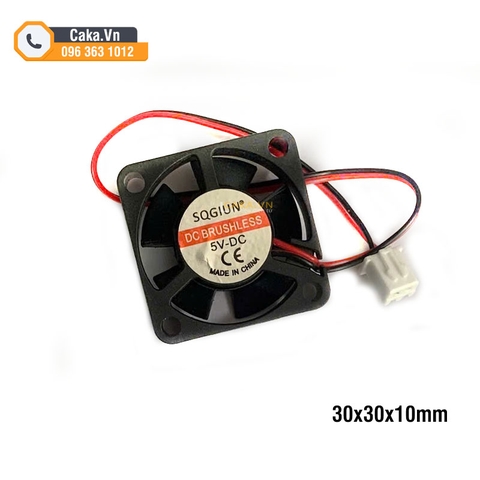 Quạt Tản Nhiệt 30x30x10mm DC 5V Siêu Êm, Dùng Cho Máy In 3D