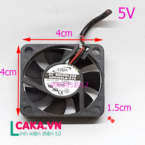 Quạt tản nhiệt 5V 40x40x10mm