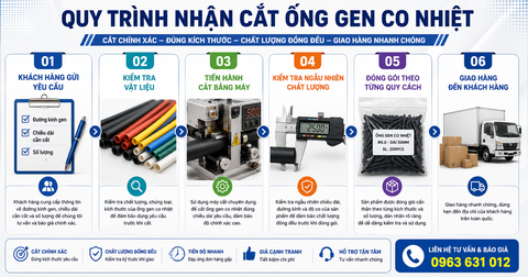 Dịch Vụ Cắt Ống Gen Co Nhiệt Theo Yêu Cầu