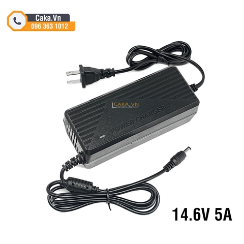 Sạc 4S 14.6V 5A cho pin sắt LiFePO4 3.2V có quạt tản nhiệt