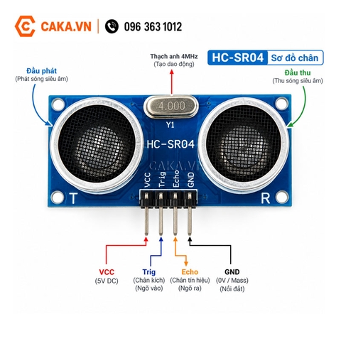 Mạch Cảm Biến Siêu Âm SRF04 HC-SR04