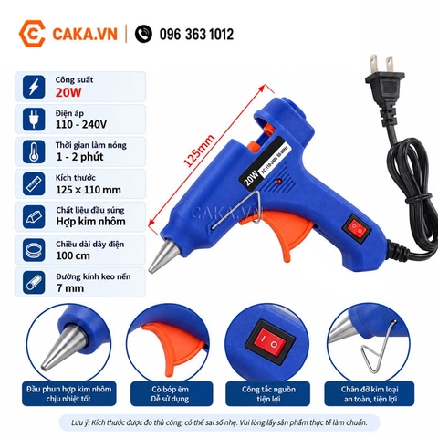 Súng Bắn Keo Nến 20W Có Chân Đỡ