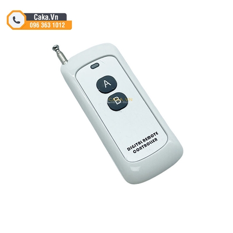 Tay điều khiển RF 433MHz 315MHz 2 nút AB tầm xa 1000m