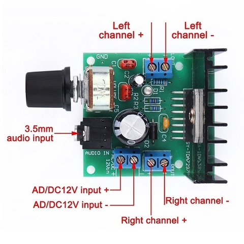 Mạch khuếch đại âm thanh TDA7297 – 2 kênh stereo 15W