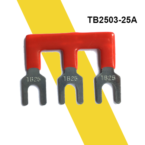 Thanh jump nối tắt cầu đấu dây domino 25A 3 chân TB2503