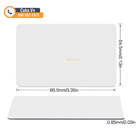 Thẻ Nhựa RFID IC Card 13.56MHz Mifare S50 In Trắng