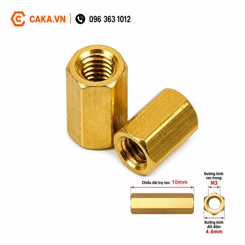 Trụ Đồng M3 Cái Cái Dài 10mm