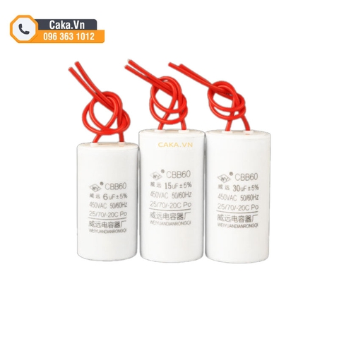 Tụ Khởi Động CBB60 Cho Máy Giặt, Máy Bơm Nước 450V