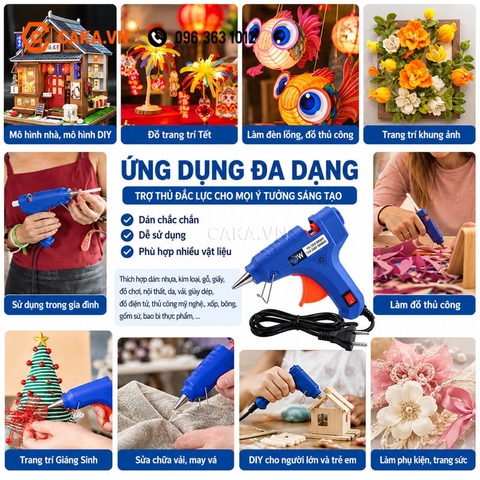 Súng Bắn Keo Nến 20W Có Chân Đỡ