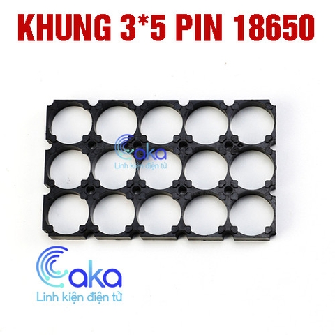 Khung ghép đế pin 18650 (3x5)