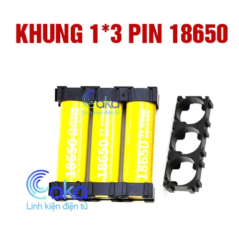 Khung ghép đế pin 18650 (1x3)