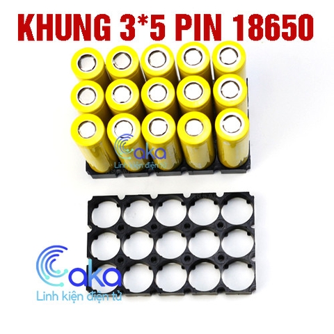 Khung ghép đế pin 18650 (3x5)