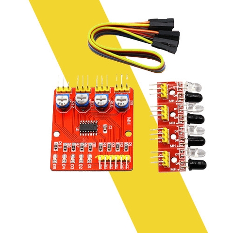 Mạch cảm biến vật cản, Cảm biến dò line 4 kênh