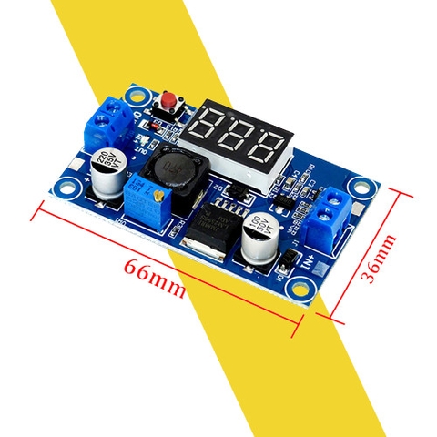 Mạch Hạ Áp LM2596 DC-DC 3A Có Màn Hình LED Hiển Thị Điện Áp