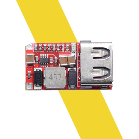 Mạch hạ áp Buck 6–24V ra 5V 3A – Chế sạc điện thoại, USB