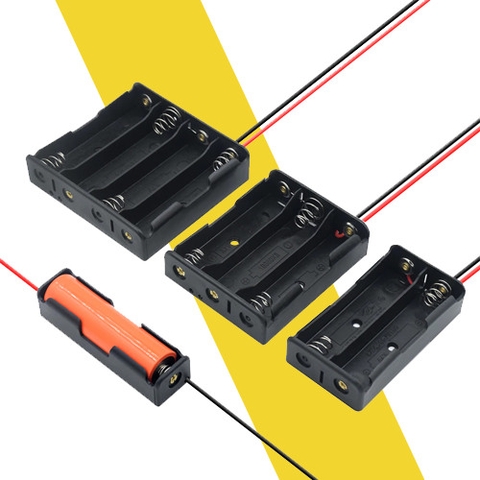 Đế Pin 18650 1/2/3/4 Pin Ra Dây Nối Tiếp