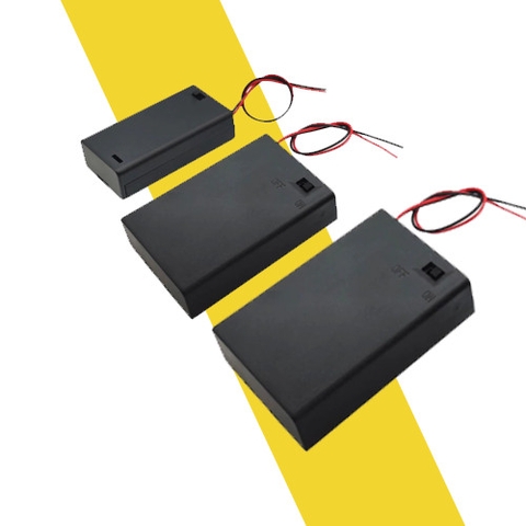 Hộp Pin AA 1.5V có nắp và công tắc