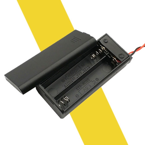 Hộp Đế Pin AAA 1/2/3/4 Pin Có nắp và công tắc on/off