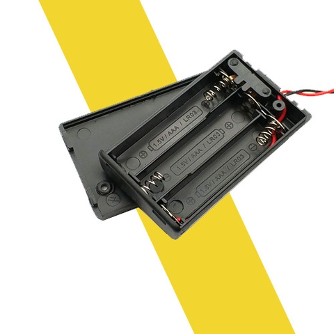 Hộp Đế Pin AAA 1/2/3/4 Pin Có nắp và công tắc on/off