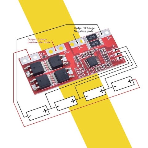 Mạch Sạc 4S Bảo Vệ Pin Lithium 14.8V 4Cell 30A