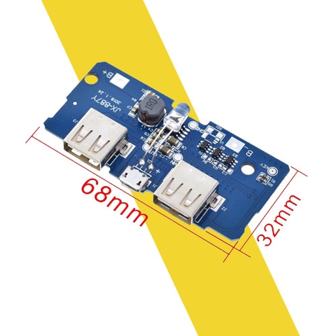Mạch sạc dự phòng 2A 2 cổng USB