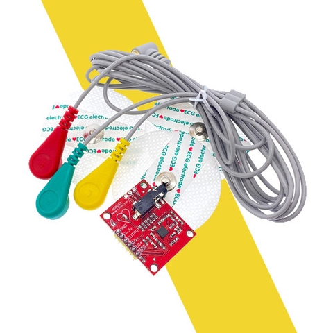 AD8232 Cảm Biến Điện Tim ECG Heart Rate Monitor Kit AD8232 Duinofun