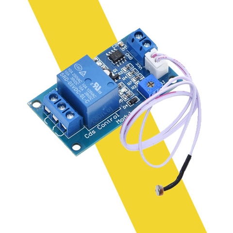 Mạch cảm biến ánh sáng quang trở Relay