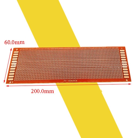 Bảng mạch đồng PCB đục lỗ sẵn 6x20cm