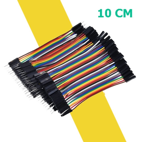 Bộ Dây Cắm Breadboard 10cm – 40 Sợi Đực-Đực, Cái-Cái, Đực-Cái