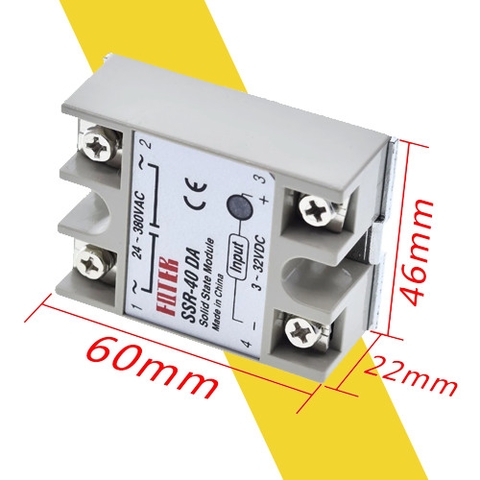 Solid State Relay SSR-40DA 40A Fotek DC