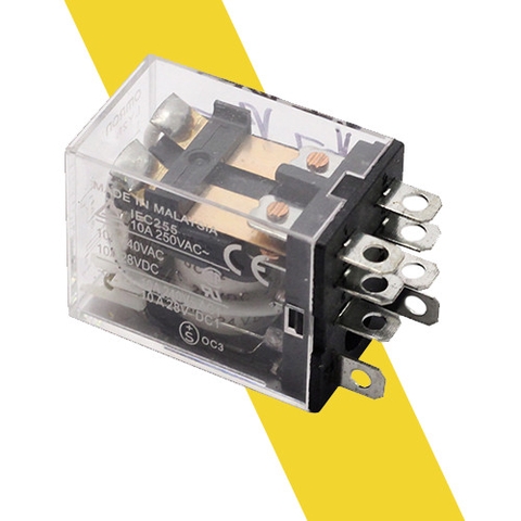 Rơ le trung gian 12V 24V 220V 10A 8 chân lớn