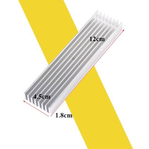 Nhôm tản nhiệt 8 cánh 120x45x18mm