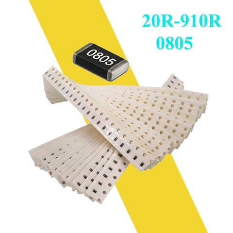 Điện Trở Dán SMD 0805 20R–910R (Gói 50 Chiếc)