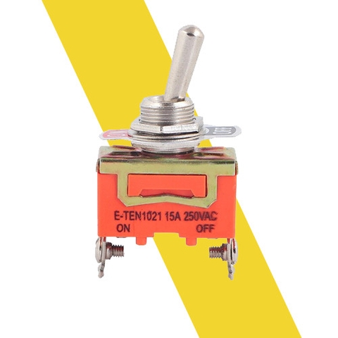 Công Tắc Gạt E-TEN1021 – 15A 250V, 2 Chân, 2 Vị Trí ON-OFF