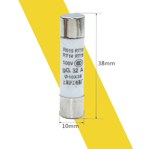 Cầu Chì Sứ 10x38mm cầu chì công nghiệp 500V 50KA