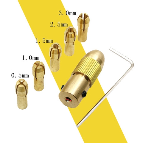 Bộ đầu kẹp mũi khoan mini 5 chi tiết