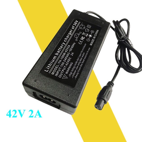 SẠC 42V 2A SẠC PIN XE CÂN BẰNG 36V 2 bánh jack tròn 3 chấu