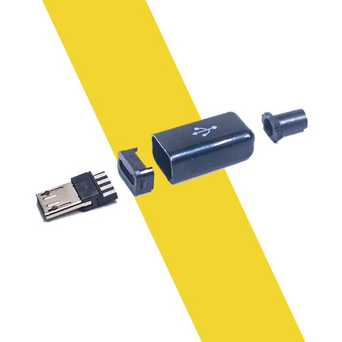 Đầu Jack cắm Micro usb đực kèm vỏ