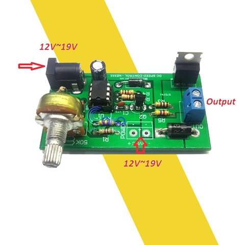 Mạch điều khiển tốc độ động cơ NE555 5A