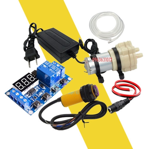 Combo DIY Bộ máy rửa tay tự động không tiếp xúc