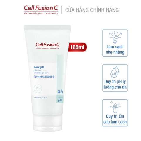 Sữa rửa mặt pH thấp - Cell Fusion C Low pH pHarrier Cleansing Foam 165ml