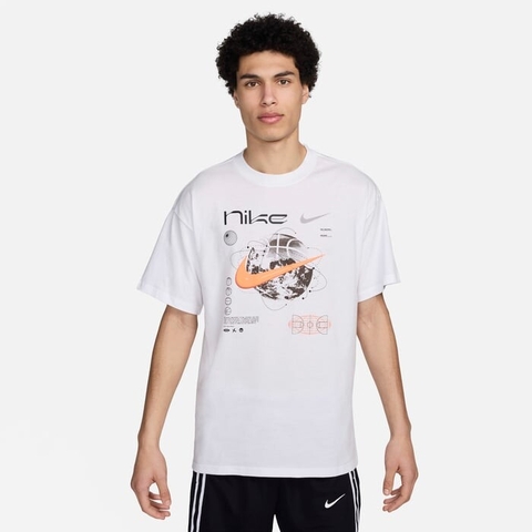 Áo Nike Men's Max90 Basketball T-Shirt 'White'