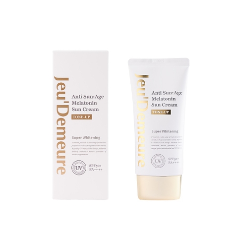 Kem chống nắng Melatonin Jeu'Demeure – Chống lão hoá, nâng tone da (50ml)