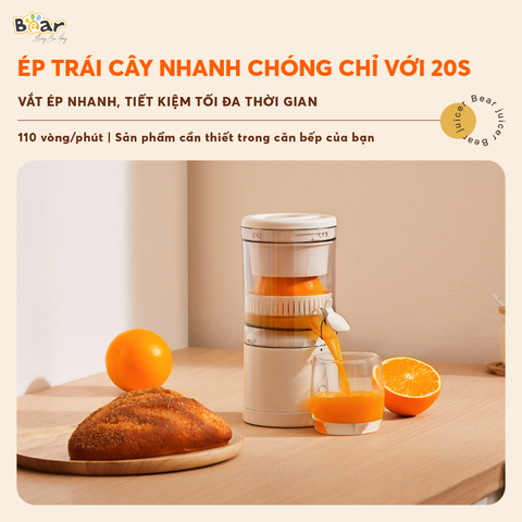 Máy Vắt Cam, Ép Trái Cây Tự Đông Bear ZZJ-F45A5