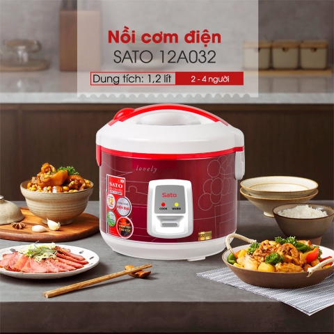 Nồi Cơm Điện SATO 12A032 1.2L