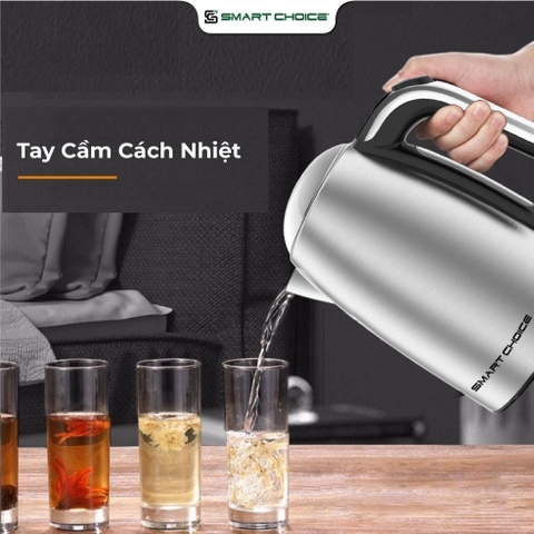 Ấm Siêu Tốc 1.7L Ấm Đun Nước Inox K002